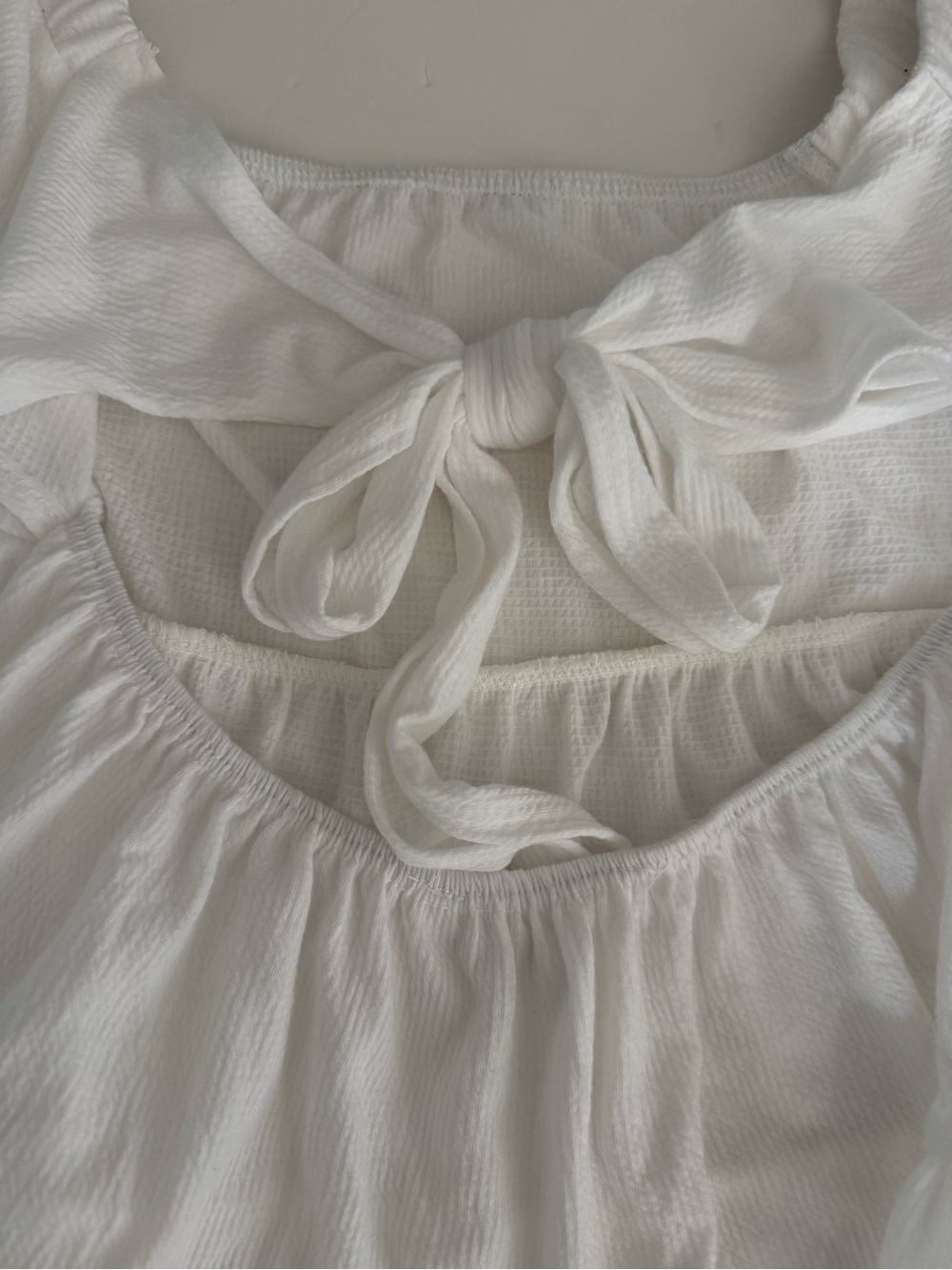 Altar'd State White Ruffle Tiered Square-Neck Top - Picture 3 of 3